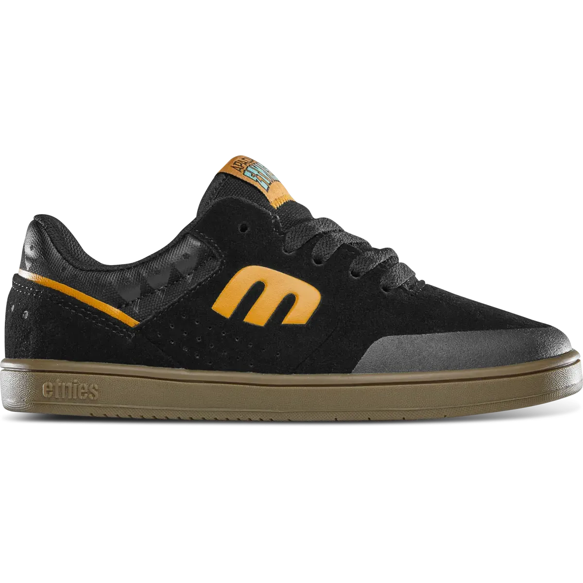 etnies-marana-kids-x-apache-scarpe-skate-bambino-black-gum image 1