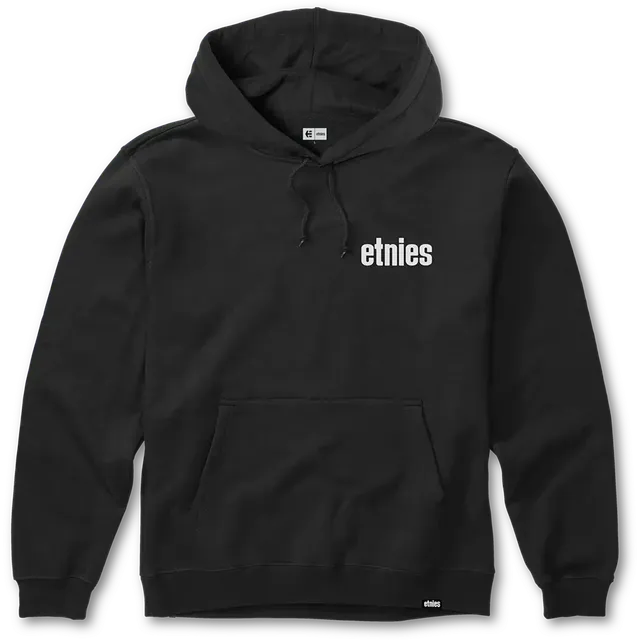 etnies-wordmark-hoodie-felpa-con-cappuccio-nero-bianco image 1