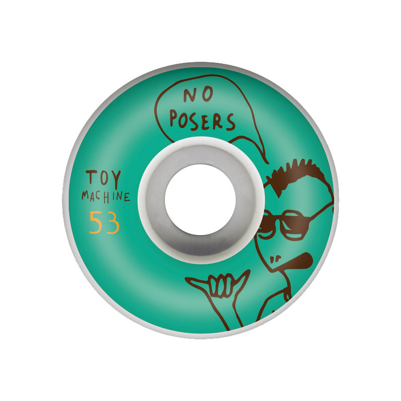 toy-machine-no-posers-ruote-skateboard-53mm image 1