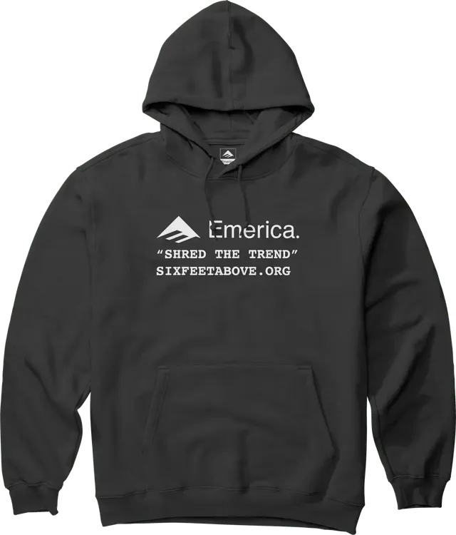 emerica-six-feet-above-pullover-felpa-hoodie-skate-nera image 1