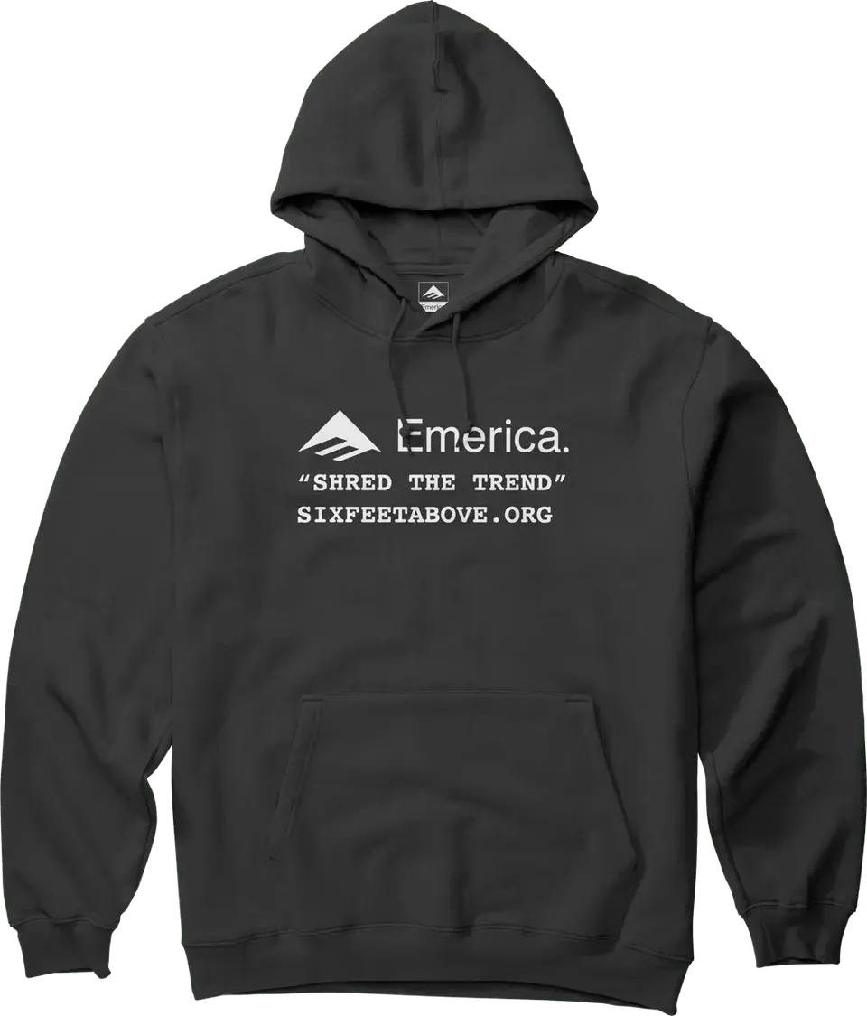 emerica-six-feet-above-pullover-felpa-hoodie-skate-nera image 1