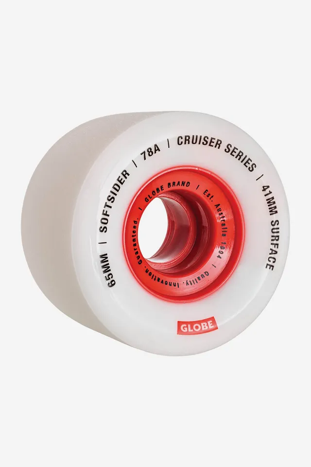 globe-softsider-cruiser-wheel-65mm-ruote-white-red-pacco-da-4 image 1