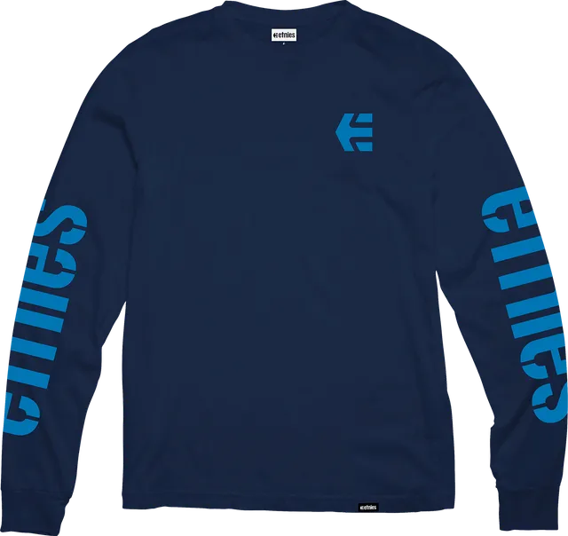 etnies-icon-l-s-tee-maglia-manica-lunga-uomo-navy-blu image 1