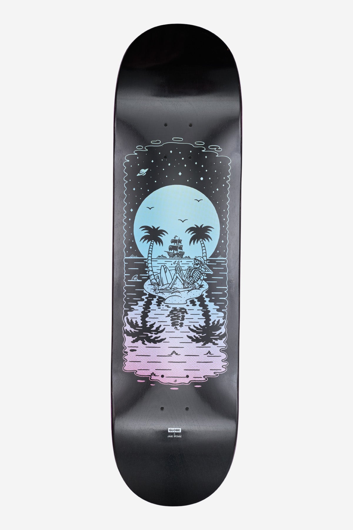 globe-g2-reflection-8-5-deck-black-purple-tavola-skate-park-bowl image 1