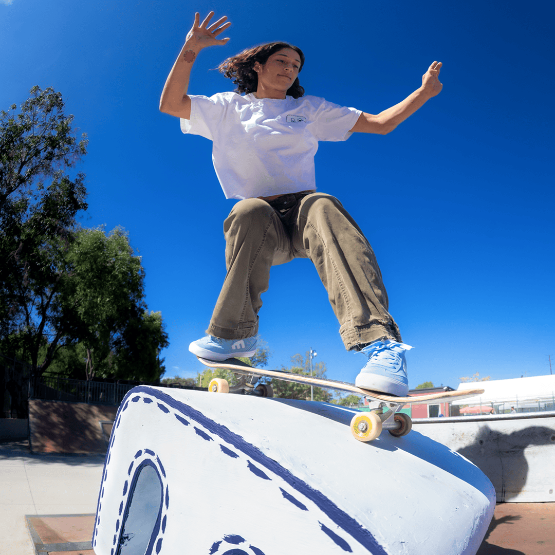 etnies-locut-vulc-x-fos-scarpe-da-skate-azzurre-art-edition image 6