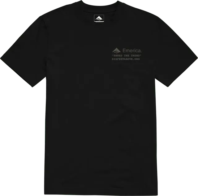 emerica-six-feet-above-t-shirt-uomo-nero image 1