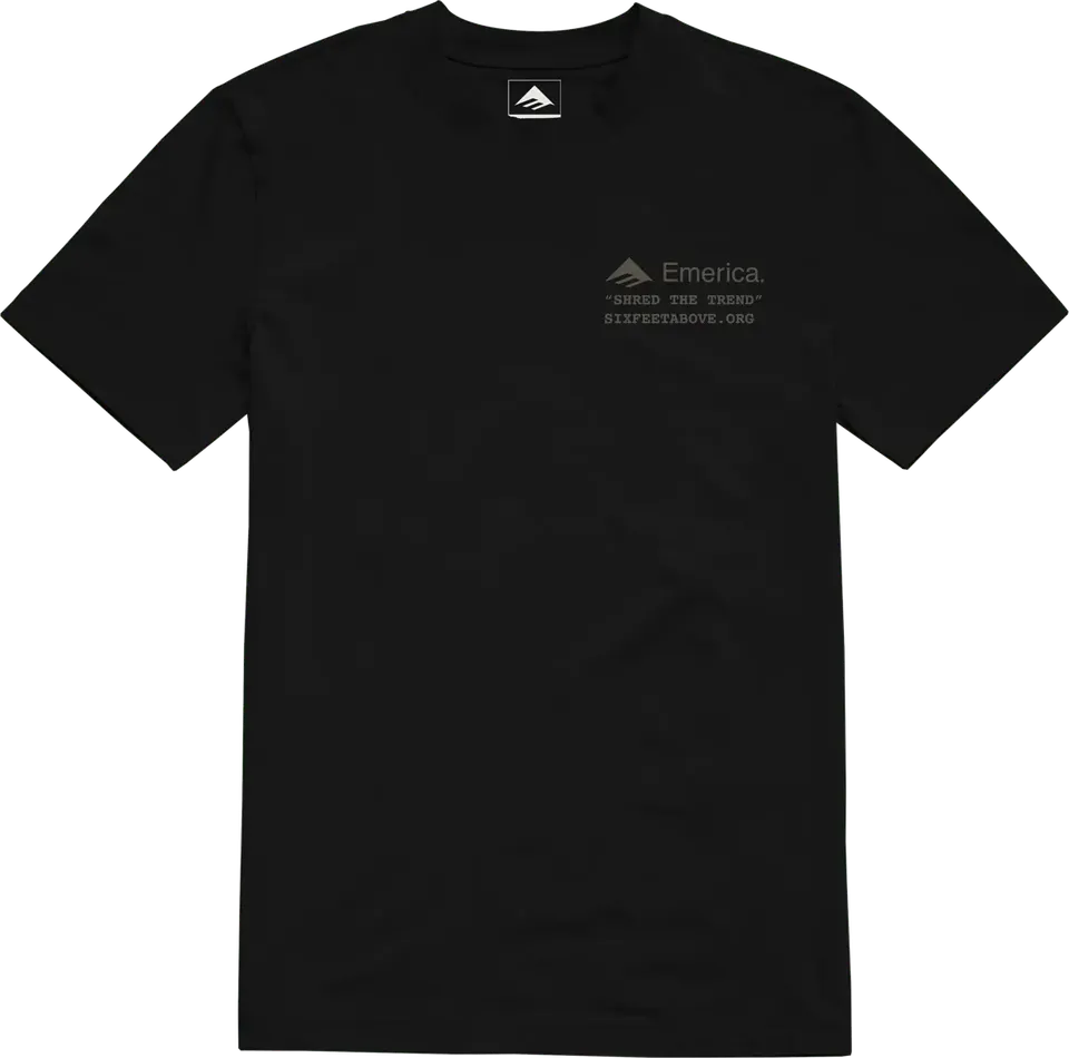 emerica-six-feet-above-t-shirt-uomo-nero image 1