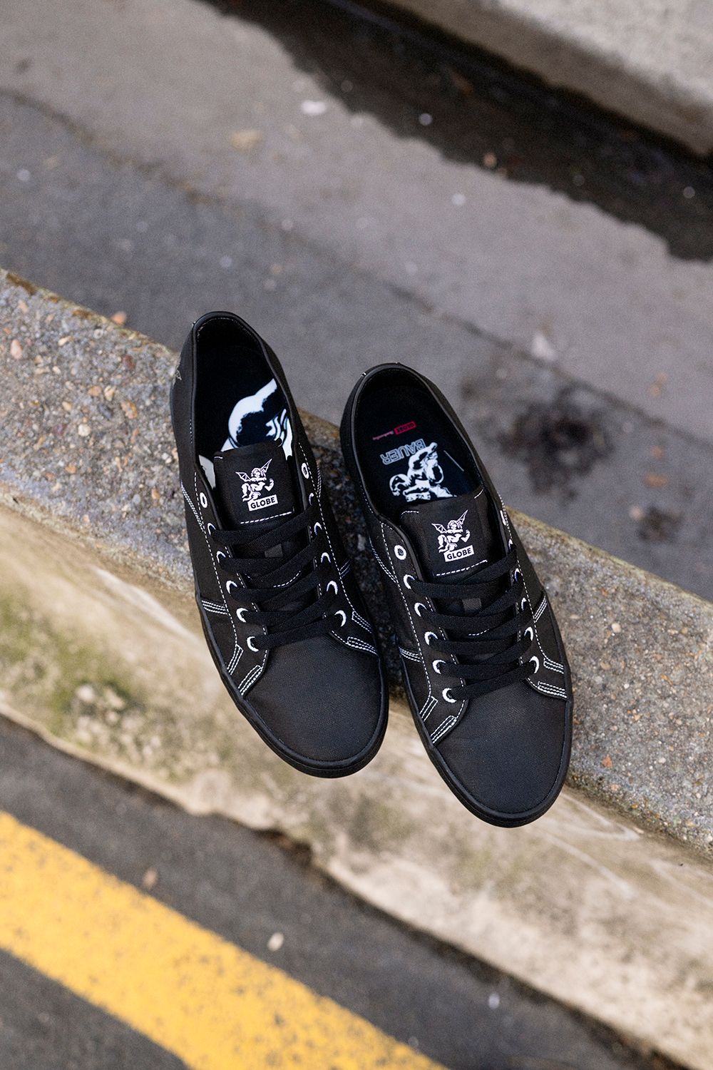 globe-surplus-black-bauer-scarpe-skate-val-bauer image 2
