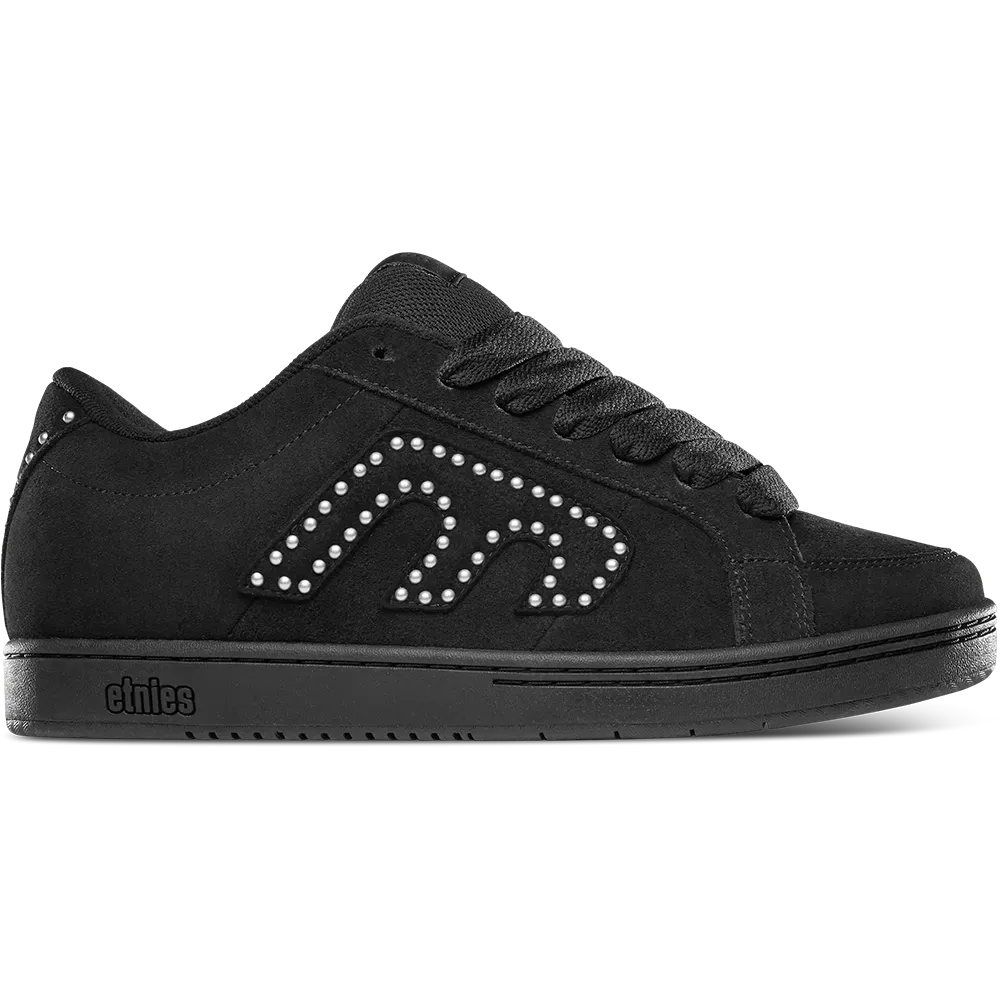 etnies-kingpin-scarpe-chunky-skate-black-black-silver image 1