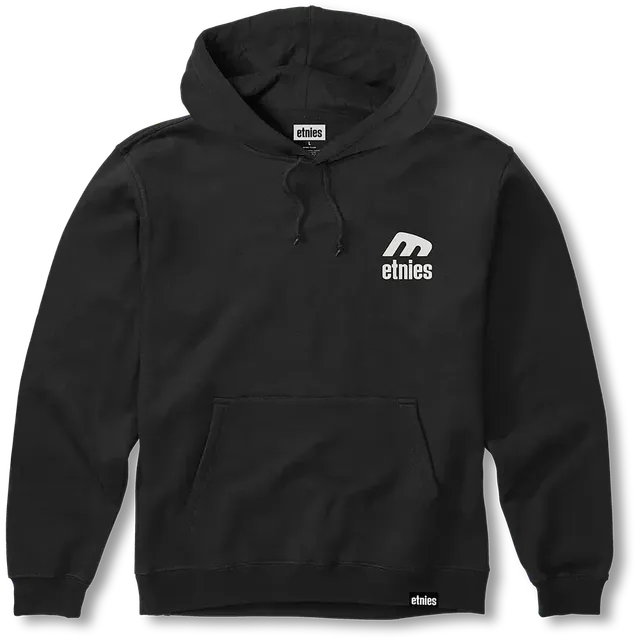 etnies-icon-e-pullover-felpa-con-cappuccio-black-white image 1