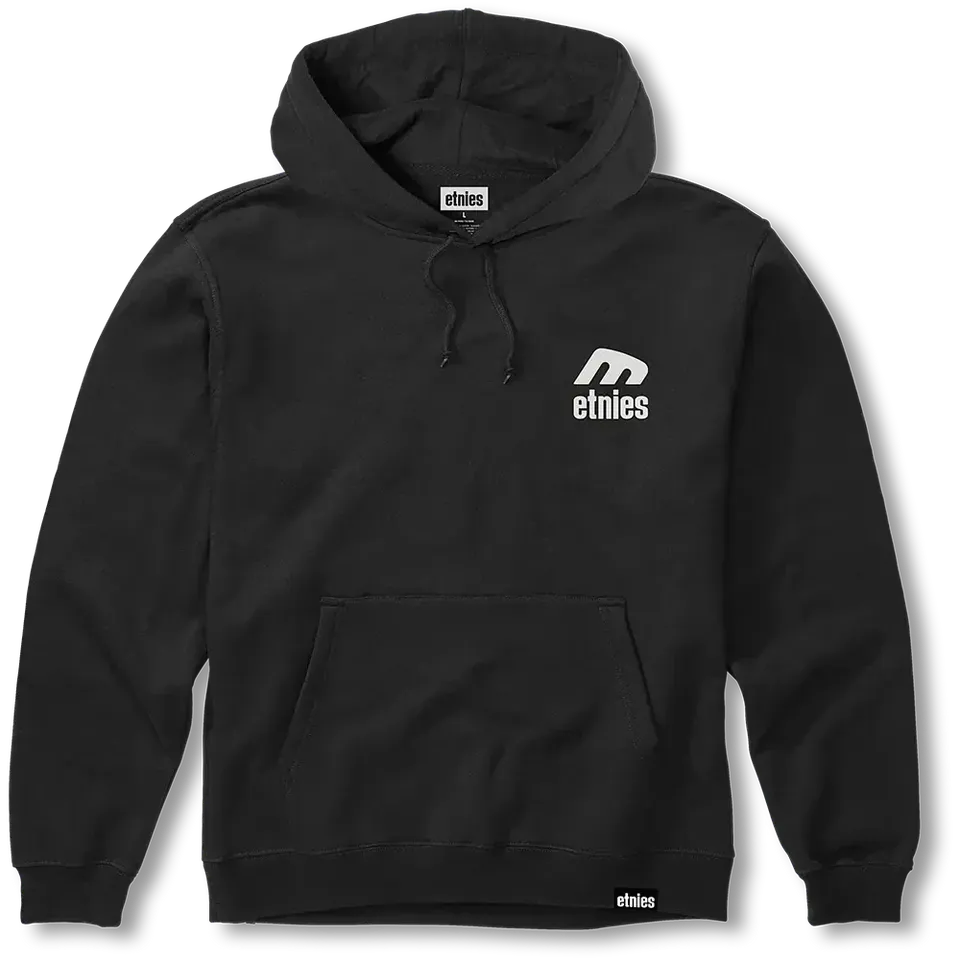 etnies-icon-e-pullover-felpa-con-cappuccio-black-white image 1
