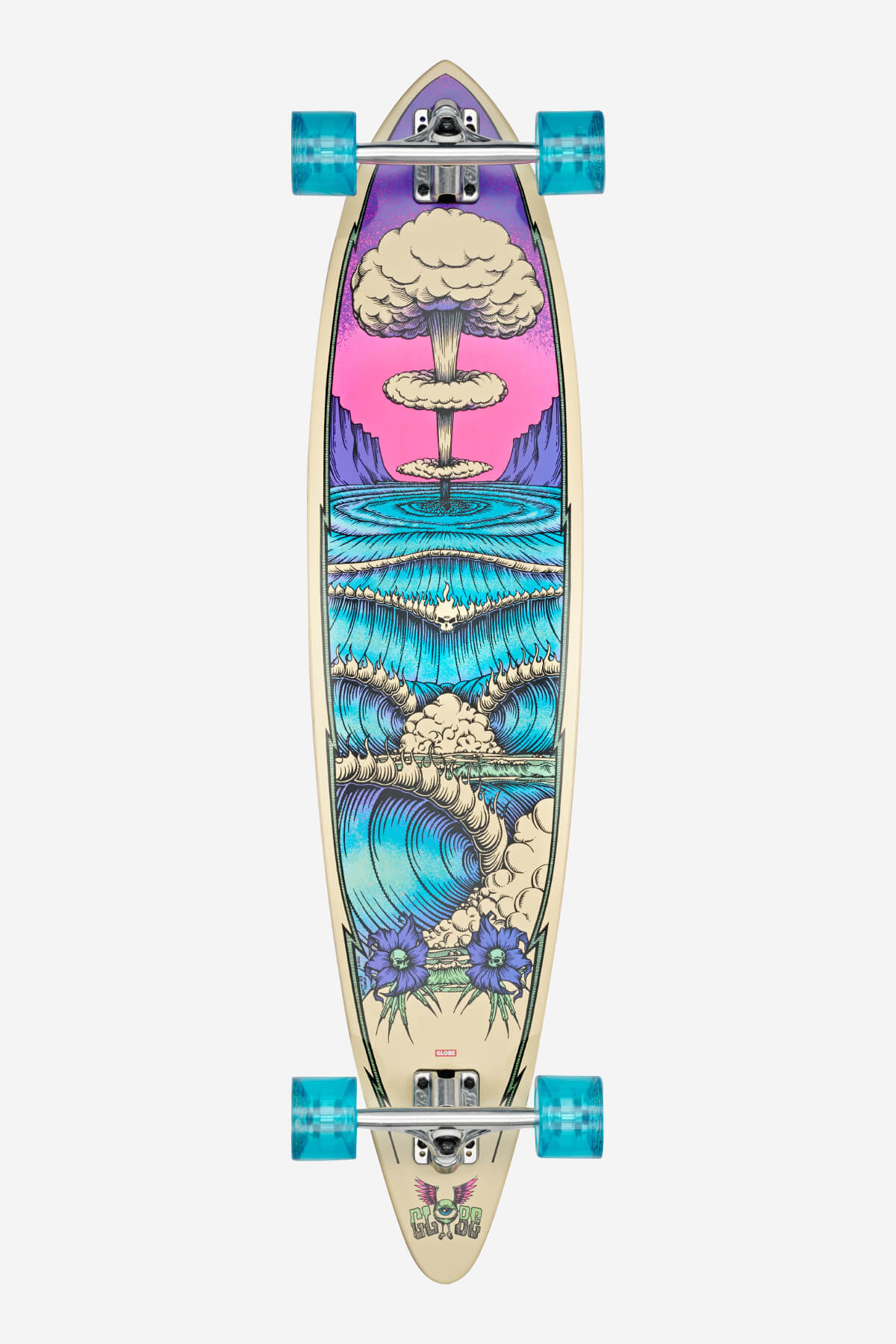 globe-noosa-43-longboard-wave-machine-pintail-cruiser image 1