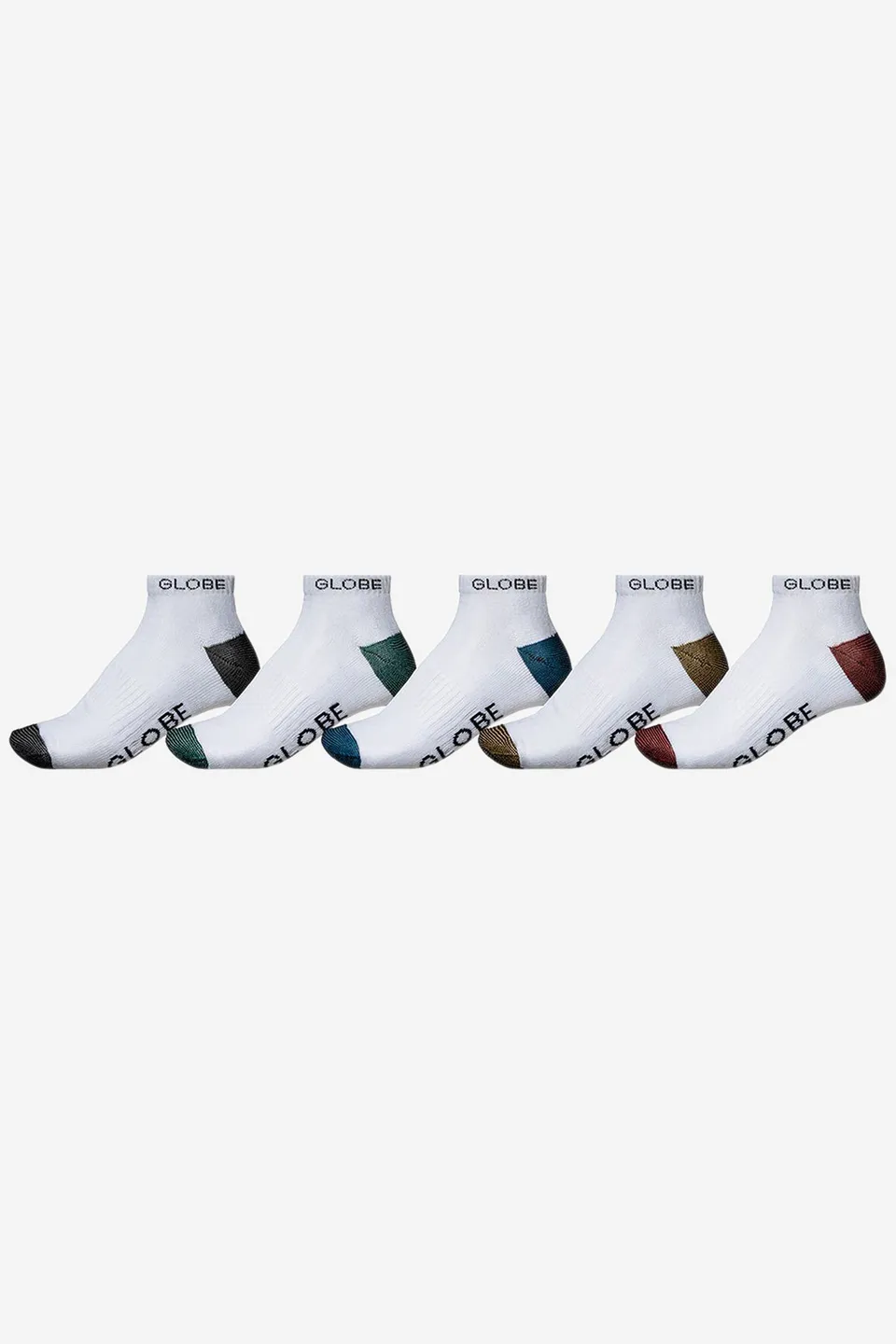globe-ingles-calzini-ankle-5-pack-white-assorted image 1