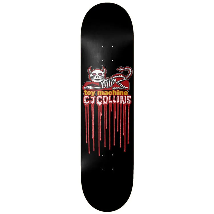 toy-machine-cj-collins-devil-cat-8-25-tavola-skate-deck image 1