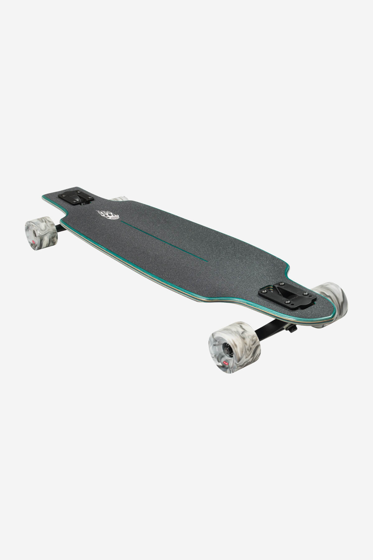 globe-prowler-mid-longboard-34-drop-through-green-flames image 4