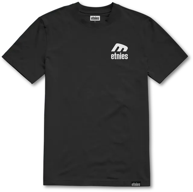 etnies-team-tee-t-shirt-nero-bianco image 1