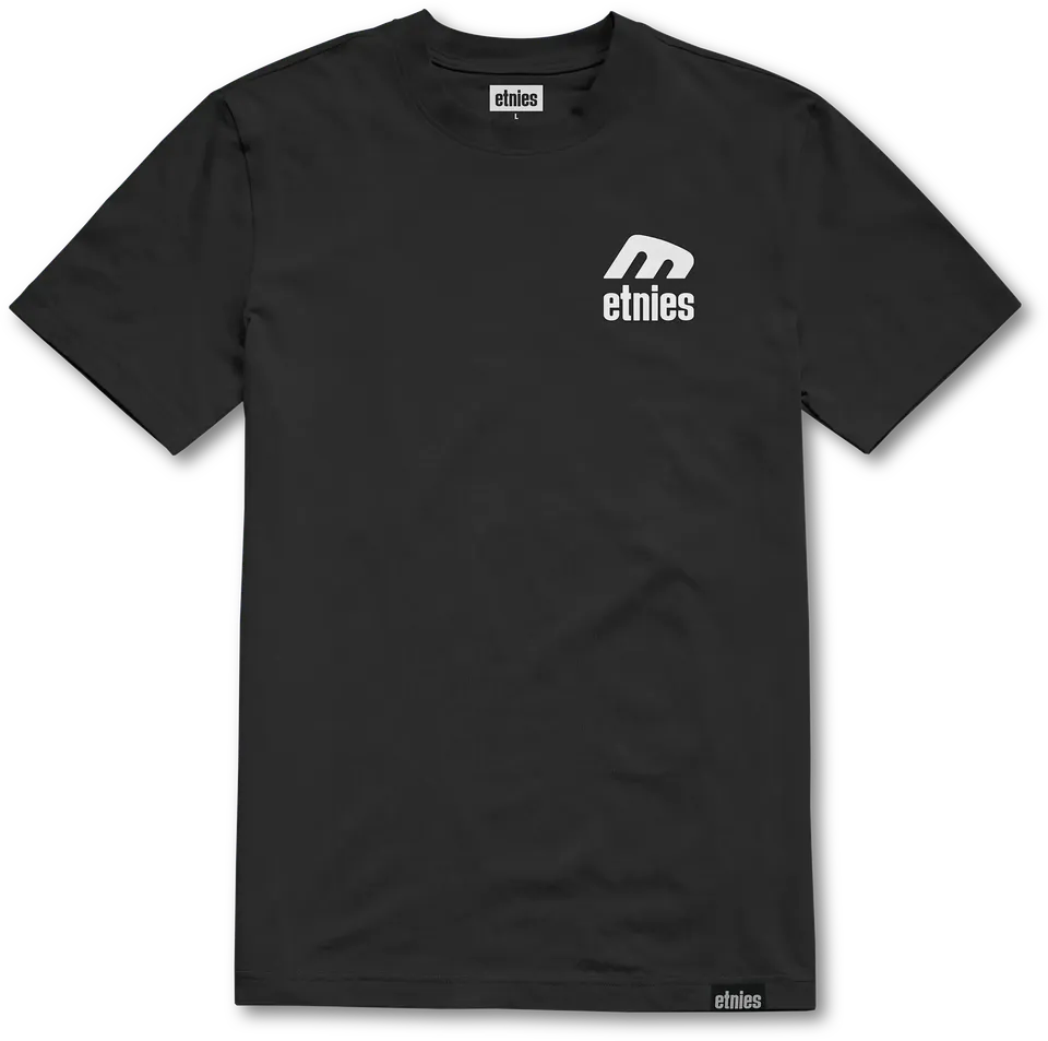 etnies-team-tee-t-shirt-nero-bianco image 1