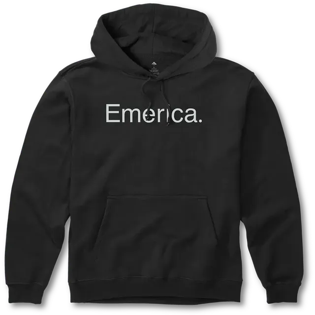 emerica-pure-logo-pullover-felpa-con-cappuccio-nera image 1