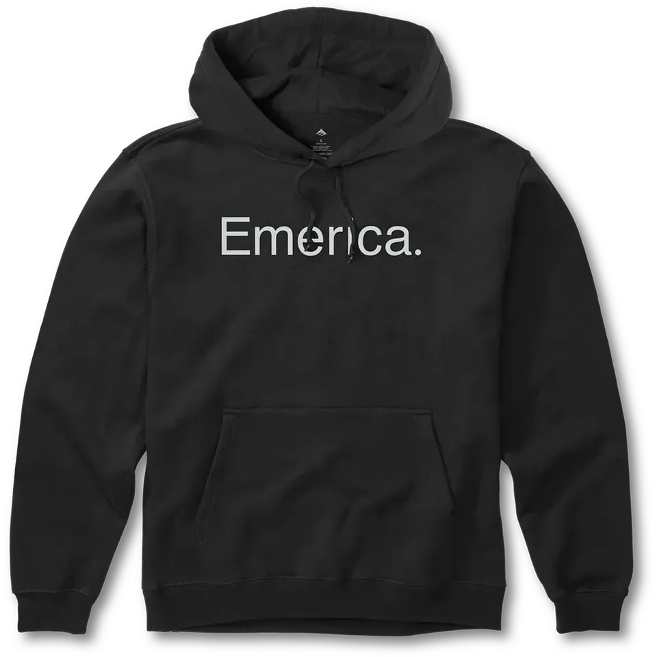 emerica-pure-logo-pullover-felpa-con-cappuccio-nera image 1