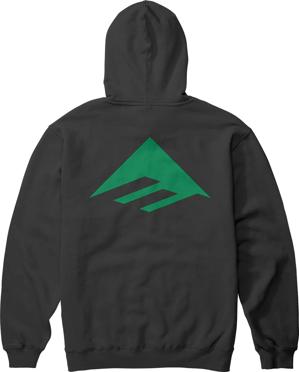 emerica-pure-triangle-hooded-fleece-felpa-con-cappuccio-nera image 2