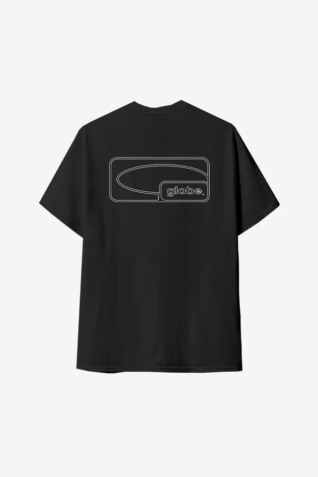 globe-block-tee-t-shirt-uomo-black-in-cotone-organico image 1
