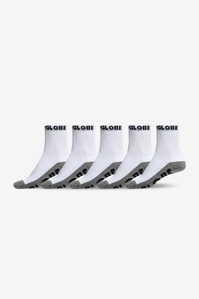 globe-youth-quarter-sock-5-pack-calze-white-grey image 1