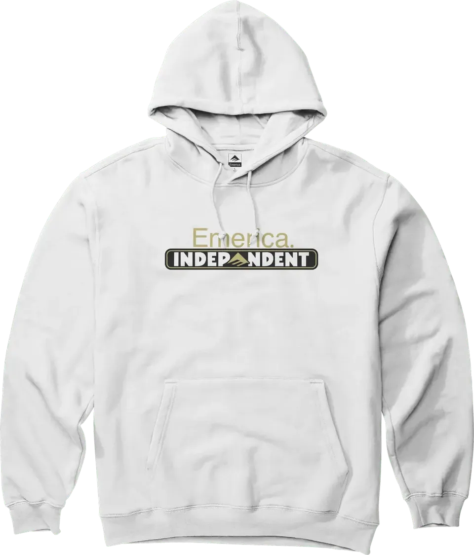 emerica-x-independent-bar-pullover-felpa-con-cappuccio-bianco image 1