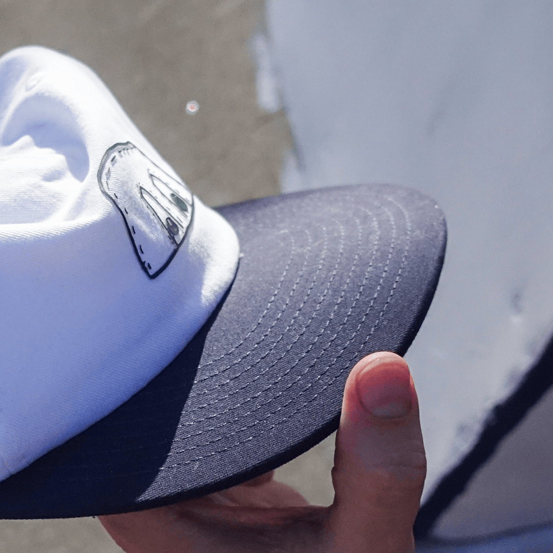 etnies-x-fos-snapback-cappellino-skate-white-navy image 4