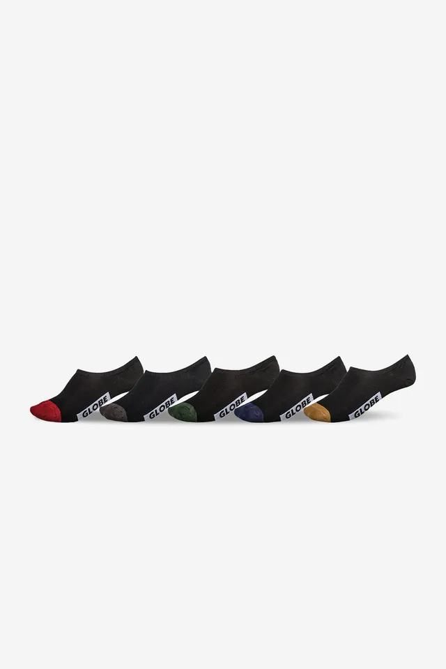 globe-dip-invisible-sock-5-pack-calzini-fantasmino-nero-assortiti image 1