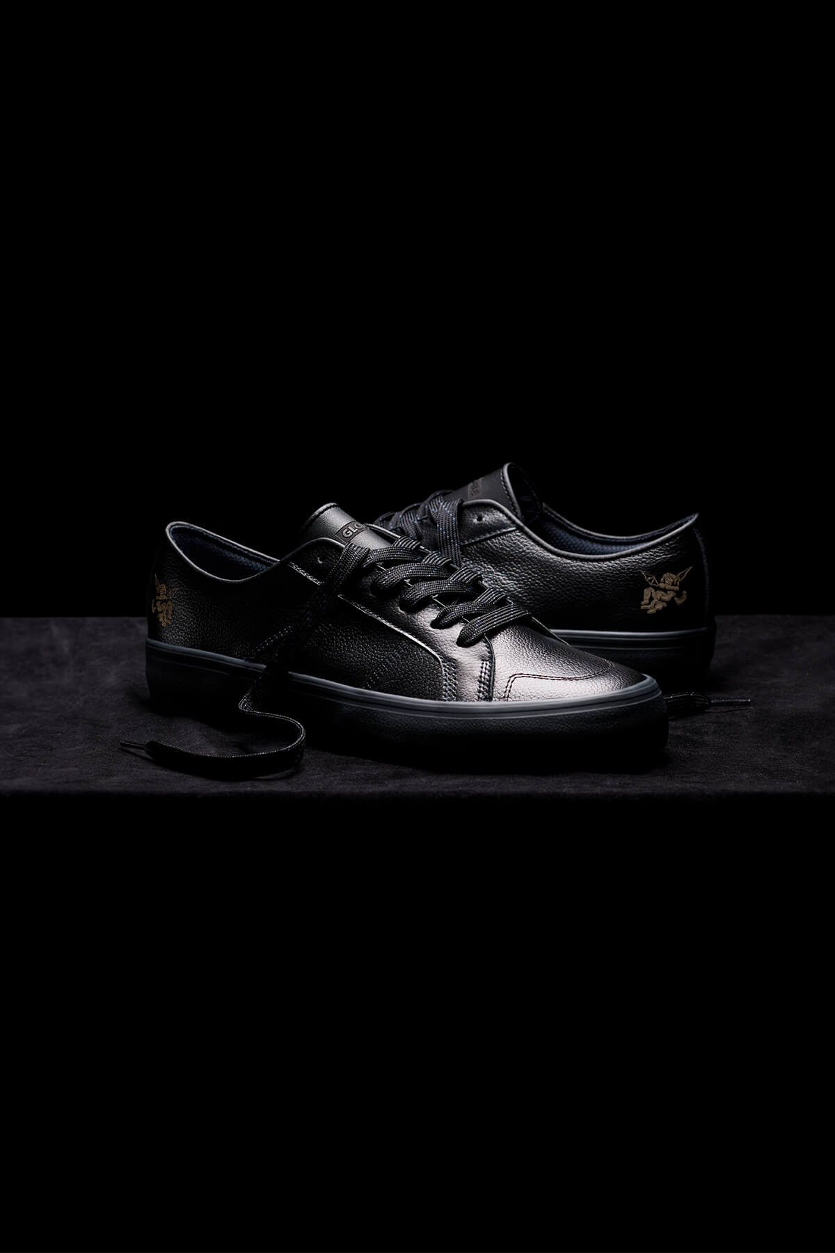 globe-surplus-scarpe-skate-vulcanizzate-black-blue-bauer image 4